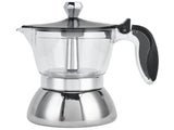 4 Cup Stainless Steel Coffee Maker Stovetop Moka Pot Coffee Maker Kitchen Supplies V1294-YM0901-3118210166711