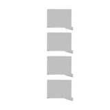 4Pcs Clear Shelf Dividers for Closet Organization Prevent Slip Multifunction Adjustable Shelf Closet V1294-YM0901-3117240172411