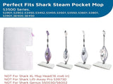 Flammi Steam Pocket Mop Replacement Pads for Shark S3500 Series S3501 S3601 S3550 S3901 SE450 V1259-DP01-A-4026