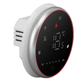 Smart Thermostat 1 Week Programmable LED Display Recessed Round Digital Thermostat AC95240V for V1294-YM0901-3114230117111