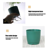 Automatic Self Watering Flower Pot Double Layer Design Water Storage Planter for Office Home V1294-YM0721-10143715