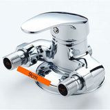 Brass Single Lever Wall Mounted Shower Mixer Tap For Bathroom Cold And Hot Water, Chrome V1188-MS-227-0392