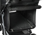 PaWz 4 Wheels Pet Stroller Dog Cat Cage Black ST1002-BK