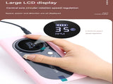 Pink Professional Rechargeable Nail Drill Machine - 45000RPM Portable E-File Kit for Acrylic, Gel, V888-ELOSUNG36055