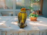 Colourful Yellow Bird Decoration 18cm V637-71311BRD