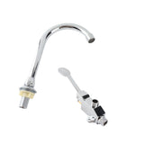 Bathroom Basin Faucet Set Medicine Laboratory Foot Pedal Sink Water Tap Kit Accessory V1294-YM0901-3112200051711