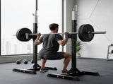 Squat Rack Stand Pair Bench Press Weight Lifting Barbell V63-759965