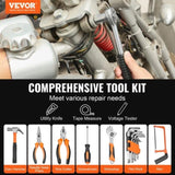 Tool Kit 216 Piece General Household Hand Tool Set with Portable Tool Case V952-JYGJTZ799PCSGG78EV0