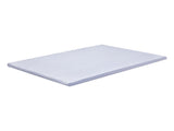 Giselle Bedding Natural Latex Mattress Topper, 7-Zone Pressure Relief Bed Pad for Back Pain, Ice TOPPER-LT-Q-5-CO