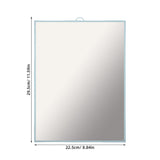 Shoe Try on Mirror Angled Floor No Bend Design HD Glass Panel V1366-AZ2-W-14127