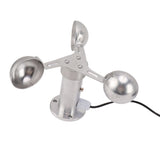 Aluminium Alloy Anemometers Wind Speed Monitoring Sensor 3 Cups Wind Speed Sensor Anemometer 03.8V V1294-YM0706-3111230214911