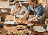 Placemats, Heat Resistant Oval Placemats Set of 6 Washable 12 x 17 Inch, Waterproof Table Mats, V1258-DP02-F-714