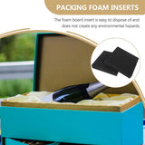 2Pcs Black Polyethylene Sponge Sheet Packaging Cushion for Fragile Item Protection V1366-AZ2-W-19580