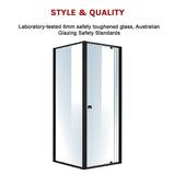 Semi Frameless Shower Screen x 195cm Side AS/NZS Glass V63-824461
