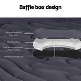 Giselle Bedding Mattress Topper Pillowtop 3-Zone Single TOPPER-3ZONE-CHAR-S