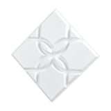 VEVOR 3D Wall Panels 33-Pack 30 x 30 cm PVC 2.97 m² Coverage Floral Matte White V952-PVC3DQBXDYSJ05PSDV0
