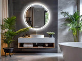 500x700mm LED Bathroom Mirror Oval Dimmable Anti-Fog V178-66711