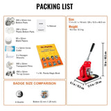 VEVOR Maker Machine, 32 mm Badge Punch Press Kit, Children DIY Gifts Pin Maker, V952-BJSKXZ32MM500MZS5V0