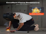 FR Pants for Men, 100% Cotton, Flame-Resistant Cargo Pants with Multi-Pockets and Elastic Waist, V952-HJZRKZCMHSMMZRHQG001V0