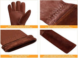 SUCCLACE Long-Gardening-Gloves for Women/Men - Thorn Proof Cowhide Leather Rose/Blackberry Pruning V1189-WXFWAL-20260319-01582