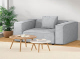 Artiss Modular Sofa Chaise Set 1-Seater Grey SBED-E-FA-02-GY-AB