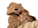 Winter Throw Blanket Cloak With Hood Thick Soft Plush Warm Wearable Blanket for Children and Adults V1294-YM0626-3117220297613