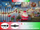 LED White Christmas Lights Outdoor, String Lights Plug in Extendable, 8 Modes Christmas Tree V1107-124-99180-RED-100M1000
