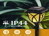 4 Pack Solar Lights Outdoor Waterproof Garden Lights with Warm LED Light Landscape Lighting for Yard V1107-118-02706-WHT-4PACK