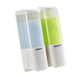 Manual Liquid Soap Dispenser 2 Chambers 480ml Leakproof Wall Mount Soap and Shower Dispenser for V1294-YM0901-3112250029011