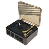 Retro CD Music Player with Bluetooth and FM Radio Multifunctional Home Audio System Brown V1263-JX-6955-2