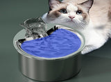 USB Powered 2L Automatic Cat Water Fountain Stainless Steel Pet Water Feeder V1263-JX-6874