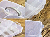 3-Tier Stackable Storage Box Organizer with 30 Adjustable Compartments, Plastic Craft Organizer Case V1192-AZ-W-10346