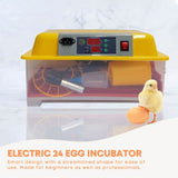 Electric 24 Egg Incubator Accessories Hatching Eggs Chicken Quail Duck V238-SUPDZ-33453377798