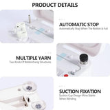 Automatic Bobbin Winder with Auto Stopper,Portable Bobbin Winder Sewing Machine Bobbin Winder V1192-AZ-W-32004