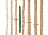Natural Jute Rope Thick Light Brown Braided Rope for Scrapbooking and DIY Crafts V1192-AZ-W-21271