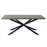 Dining Delight Rectangular Table and Navy Velvet Chairs Dining Set V264-DNT-411C-DGR-DNC-414V-BLU-6