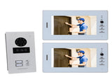 Wired Video Doorbell System 7 Inch Color HD Screen Visual Intercom Doorbell Swipe Card Intelligent V1294-YM0901-3114240047712