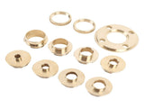 11 Piece Router Guide Kit Brass Efficient Long Lasting Router Template Guide for Woodworking V1294-YM0901-3114250029211