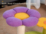 Cat Tree Flower-Shaped Cat Tree Cat Scratching Post Cat Furniture Sisal Rope - Purple - Size V1347-135-70699-PUR-40-40-48