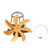 Wood Fan Pipe Fireplace Fan 7 Blades Fan On Chimney Silent Motors Heat Powered Wood V1294-YM0706-3114230124312