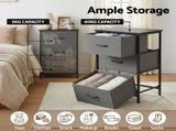 Artiss Set of 2 Chest of 3 Drawers Storage Dresser Tallboy Grey DIY-CDR-3D-GYX2
