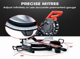 BAUMR-AG 254mm Dual Bevel Sliding Compound Mitre Drop Saw V219-SAWMITBMRA25DR