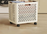 Chmadoxn Collapsible Laundry Hamper with Wheels - Foldable Storage Basket for Clothes, Toys & V1189-WXFWAL-20260326-02505