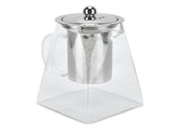 Transparent Glass Teapot with Removable 304 Stainless Steel Filter Tea Kettle for Home Office950ml V1294-YM0901-3118210159614