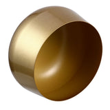 Sturdy Golden Iron Flower Pot Container for Indoor and Outdoor Garden Use, Decorative Planter V1192-AZ-W-25075