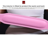 Size L Pink Professional Weightlifting Belt with Sponge Padding for Deep Squat Deadlift - Men V888-ELOSUNG17273
