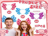 12 Pcs Halloween Axolotl Costume Headband Animal Ear Hair Hoop Headpiece Cosplay Party Favor for V1259-DP01-A-4777