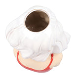 Girl Face Vase Modern Decorative Sculpture Ceramic Head Flower Vase for Living Room Bedroom Office V1294-YM0706-3115230067111