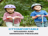 OutdoorMaster Youth & Kids Bike Helmet - Adjustable Multi-Sports Skateboard Helmet with Removable V1168-KID-TK-TP-S
