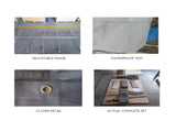8x5 Box Trailer Cage Canvas Cover 3ft Universal Waterproof Rip Resistant V379-TCC8X5X900